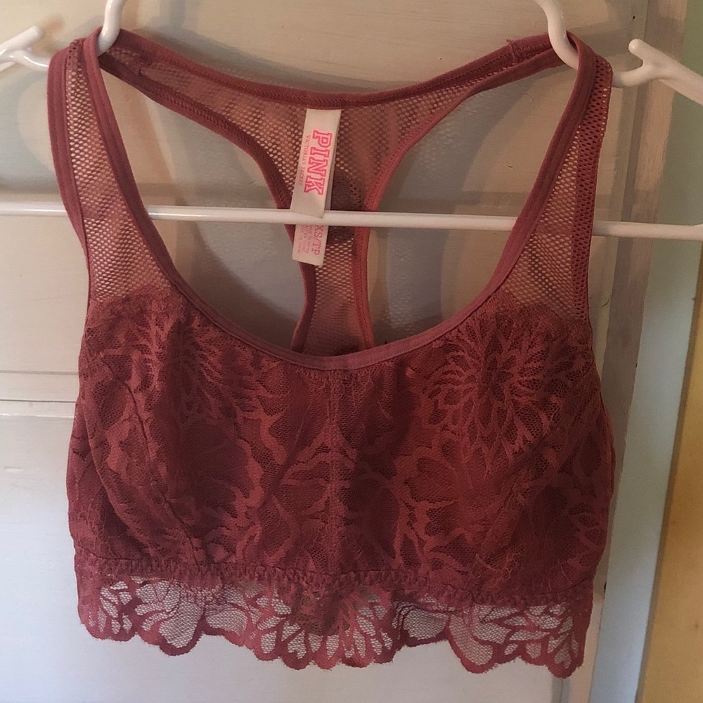 MAKE OFFERS :) lace bralette soft begonia color